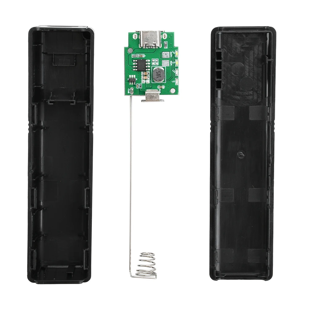 ポータブルモバイルタイプC充電器,USBパワーバンク,1x21700 DIY用バッテリーケース