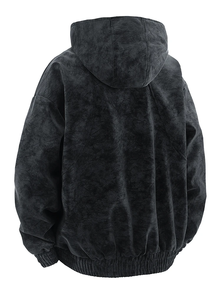 เสื้อโค้ทผู้ชายสไตล์อเมริกัน ดีไซน์ไฮสตรีท สีผสม ทรงหลวม ใส่ได้หลายโอกาส แฟชั่นทันสมัย สไตล์คนเมือง