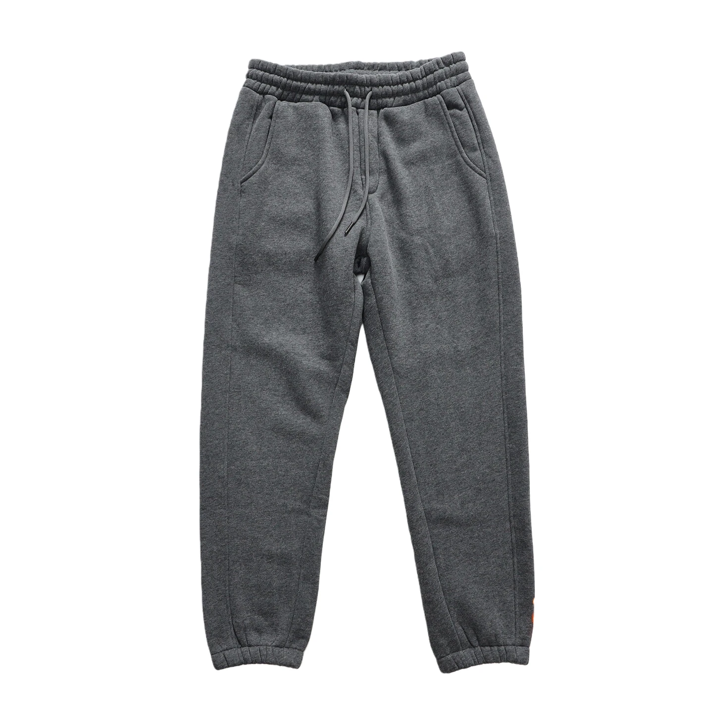 Autumn And Winter Thick Velvet Warm Knitted Sweatpants Men's Slim Fit Leggings Simple American Versatile Casual Pants