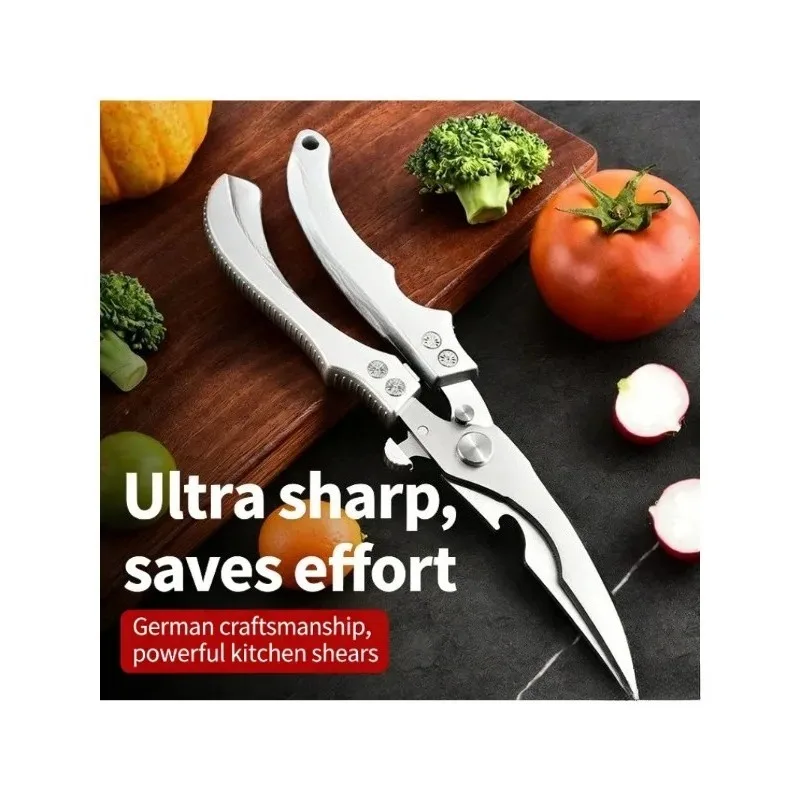 Multipurpose Strong Scissors High Stainless Steel Chicken Scissors Ultra Sharp Scissors Fish Chicken Bone Scissors Kitchen Tools