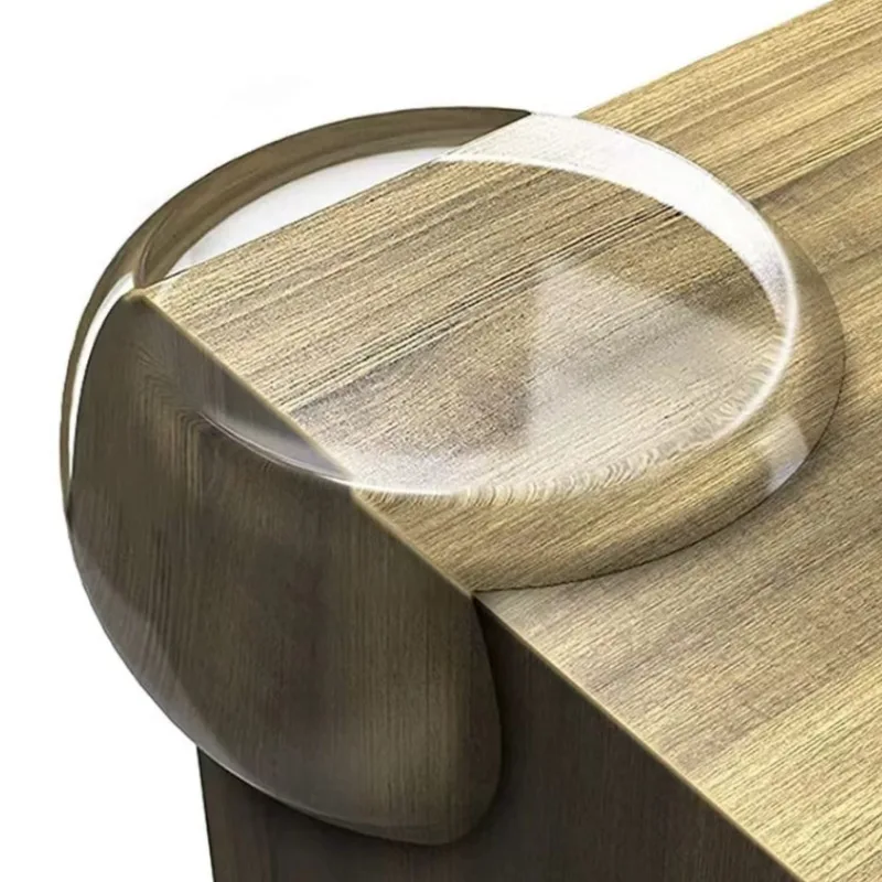 Modern anti-collision T-shaped PVC glass protector for kitchen, living room, bedroom, home office, table corner