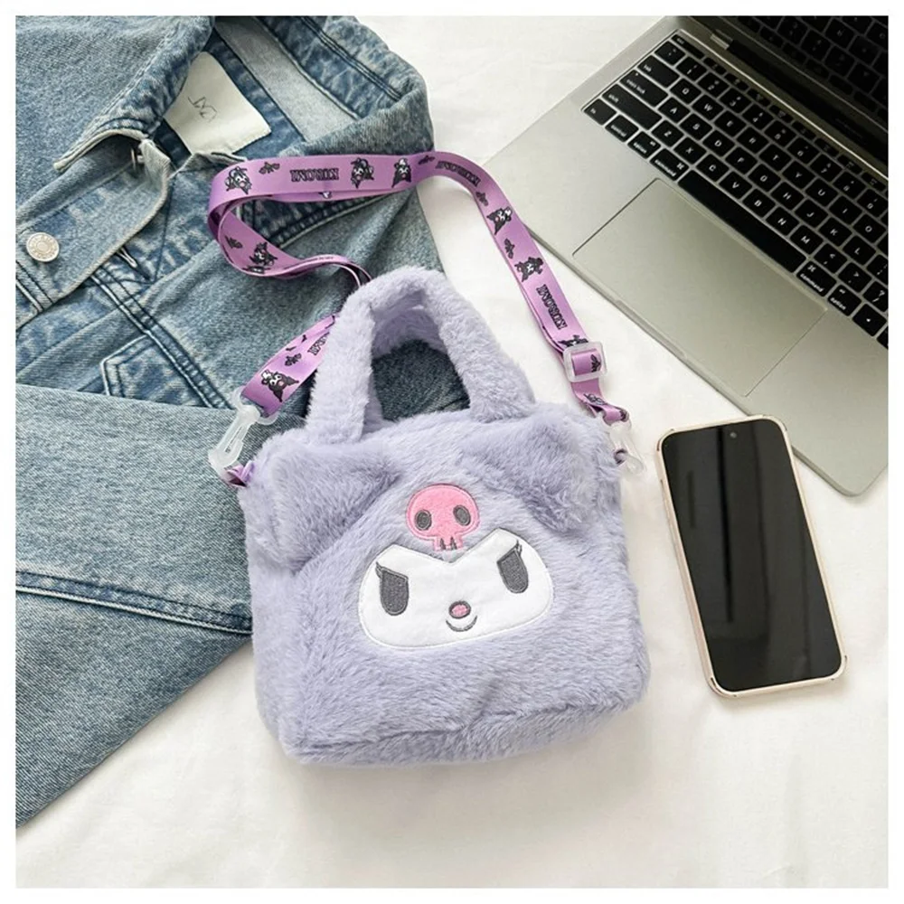 Bolsa macia bonito da boneca dos desenhos animados da menina, saco crossbody fresco pequeno do nível alto da aparência