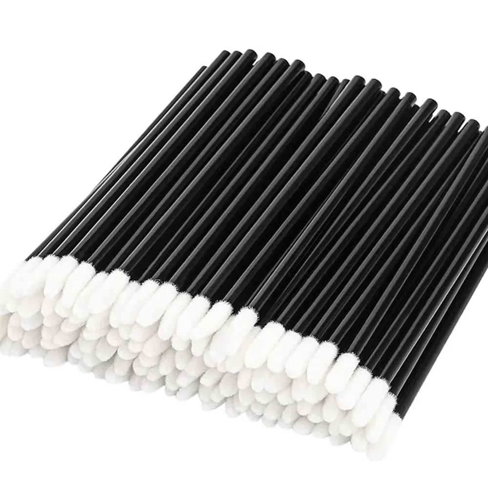 100PCS Strumenti per trucco colorati usa e getta Pennelli per labbra Pennello per trucco Applicatore per estensione ciglia Bacchette per rossetto Set cosmetico