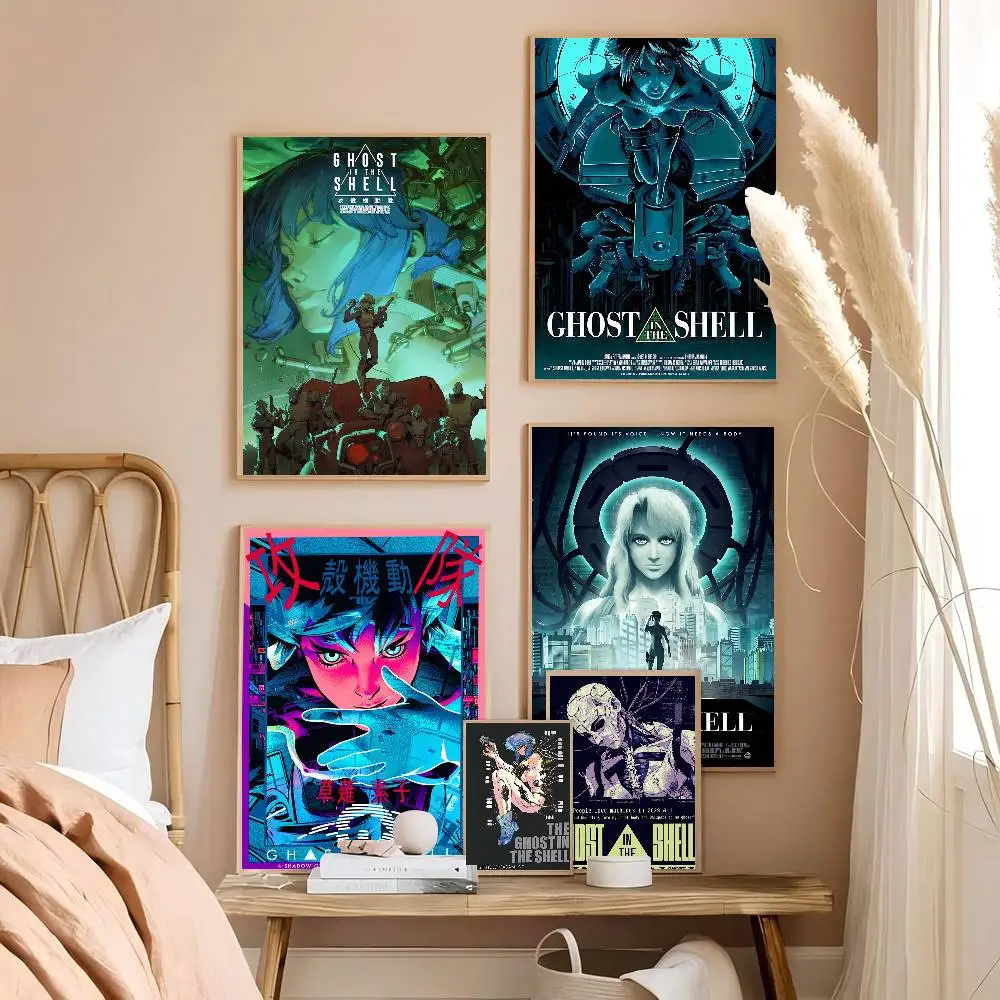 Anime G-Ghost In The Shell Cool Classic Vintage Posters HD Quality Wall Art Retro Posters For Home Room Wall Decor