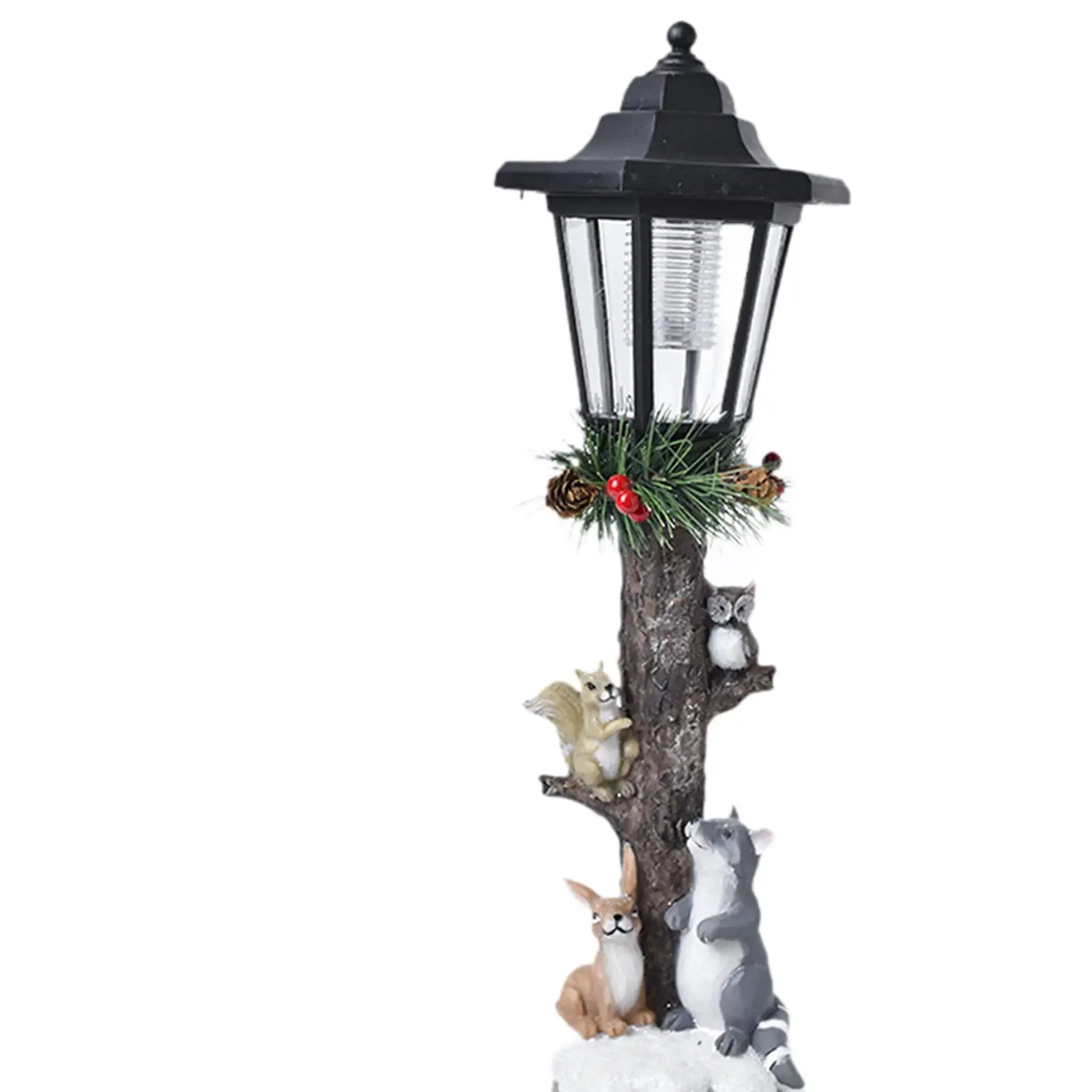 تمثال الحديقة مصباح المناظر الطبيعية مع أضواء الشمسية هدية جميلة زخرفة الزخرفية #5