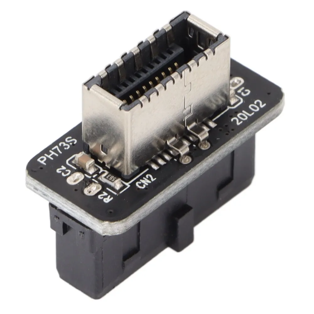 Universal 19P/20P USB3.0 Adapter Stable Signal Vertical TypeE TypeC Adapter USB Converter Motherboard Connection