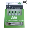 24PCS AAA and 6cable