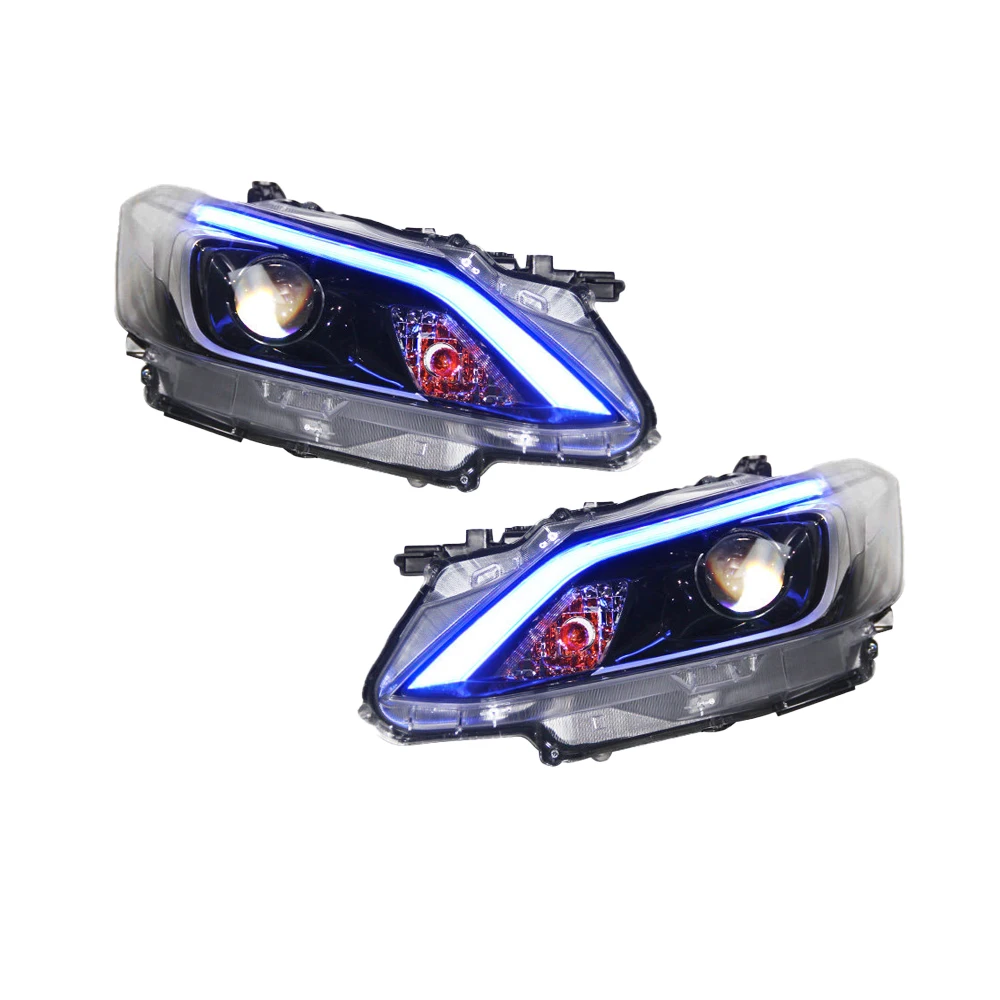 

ATV&UTVCar Front Lamps for TOYOTA Vios 2017-2019 LED Auto Headlights Assembly Upgrade Demon Eyes Style Plug and Play Accessories
