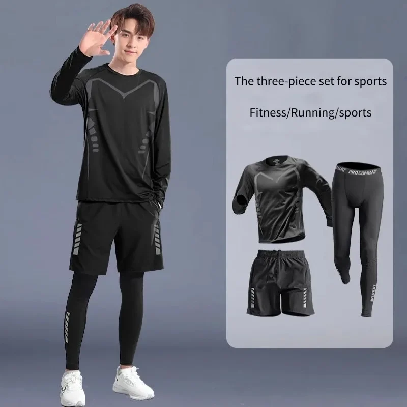 

Running sportswear, men's fitness clothes, morning running suits, spring and summer quick-drying training equipment