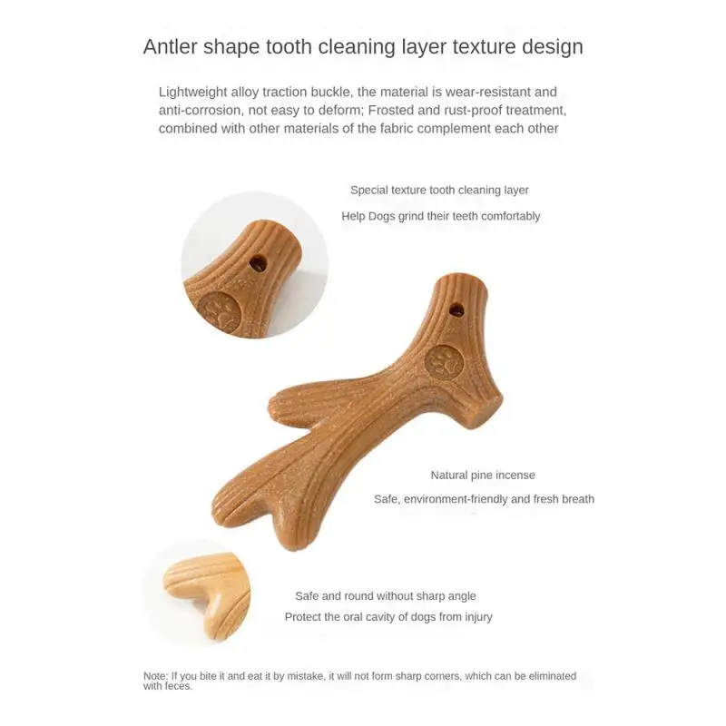 Wooden Deer Antlers Dogs Chew Toys For Aggressive Chewers Large Breed Chew Stick Indestructible Tough Durable Pet Products