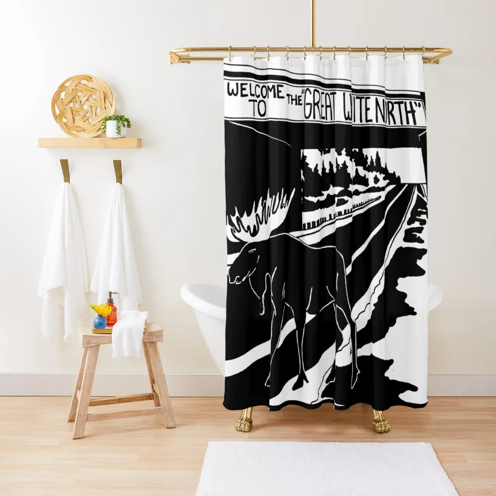 

Welcome to the Great White North Shower Curtain Bathroom Box For Shower Curtain