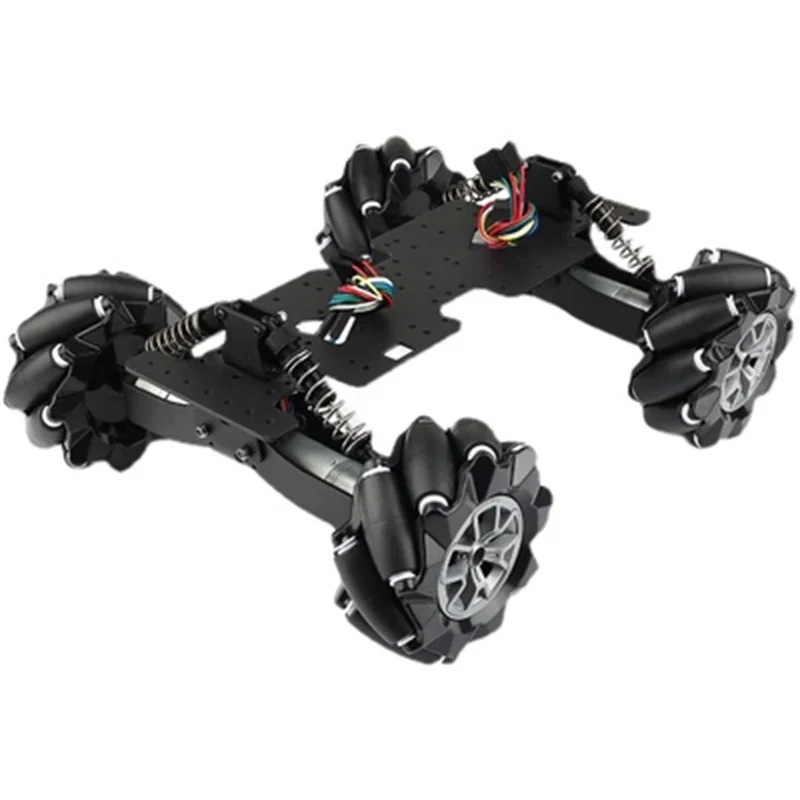 Omnidirectional Mecanum Wheel Robot Car Chassis Kit for Arduino Adjustable Suspension Unassembled