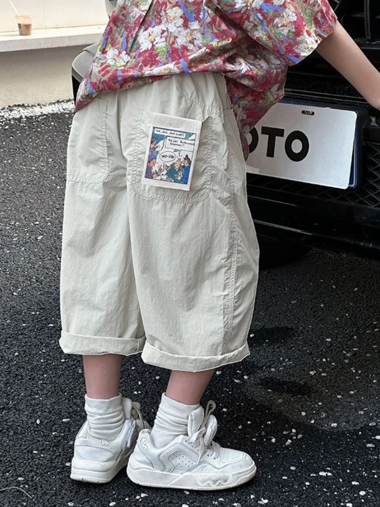 Boys Summer Lightweight Quick-Dry Casual Capri Shorts 2026 New Style
