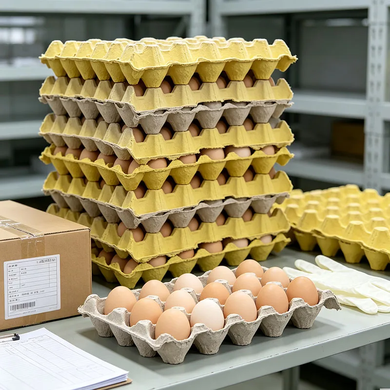30 Pcs Eggs Packing Carton Duck Cartons Boxes Blank Organizer Tray Dispenser Holder for Fridge Cardboard