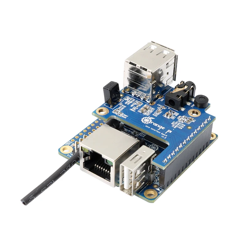 Orange Pi Zero Expansion Board USB 2.0 x 2 Audio Video Mic IR Receiver OPi Interface HAT Development Board for OPI Zero 3 2