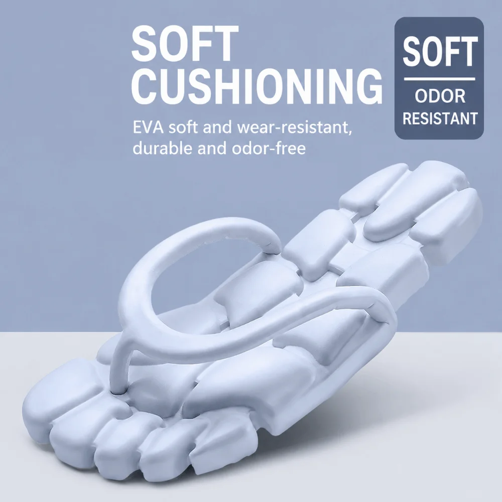Fashion Portable Folding Flip-flops Soft-Soled EVA Men's Slippers Non-slip Lightweight Beach Sandals Travel,Indoor,Outdoor