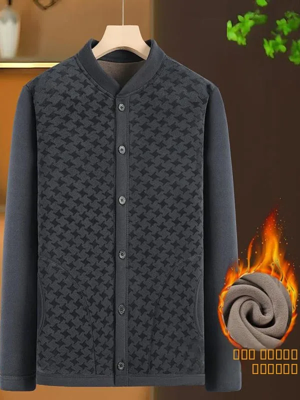 جديد الشتاء Thiened القطن Jaet الدافئة الوقوف طوق أورلون الألياف فضفاض سترة معطف للرجال في منتصف العمر Busin شهم S...