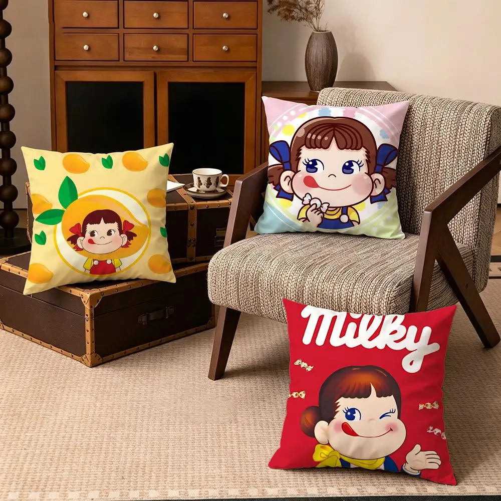 Brand-FujiyaS Cushion Cover Soft Velvet Cushion Cover Set 4Pcs 50x50 45x45 40x40 – Zipper Pillowcase for Home Decor