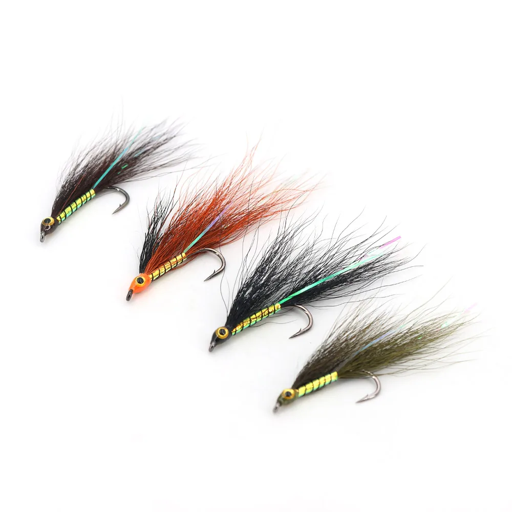 Moscas streamer Bucktail 3D epoxi ojo Vtwins para trucha y lucio - imagen 5