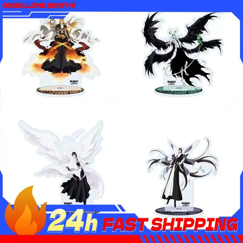 

Акриловая подставка-игрушка 3,93 дюйма с фигурками Ичиго Куросяки, Сосуке Айзена и Бьякуи Кучики, к 10-летию аниме
