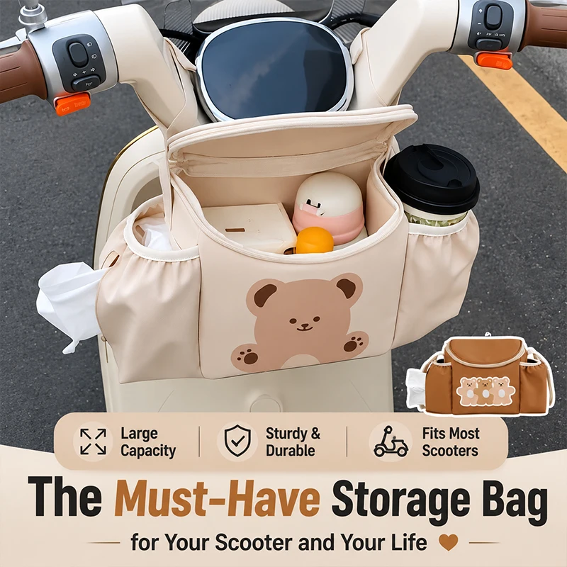 Stroller Hanging Bag for Baby Diaper Milk Bottle Holder Stroller Handlebar Hanger Bag for Drink Holder Electric Bike Head Bags