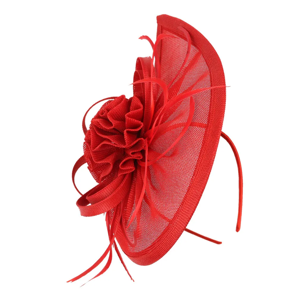 

Fashion Retro Bridal Fascinator Tops Hat Headband Decorative Hair Accessory for Wedding Cocktail Party Photo Taking