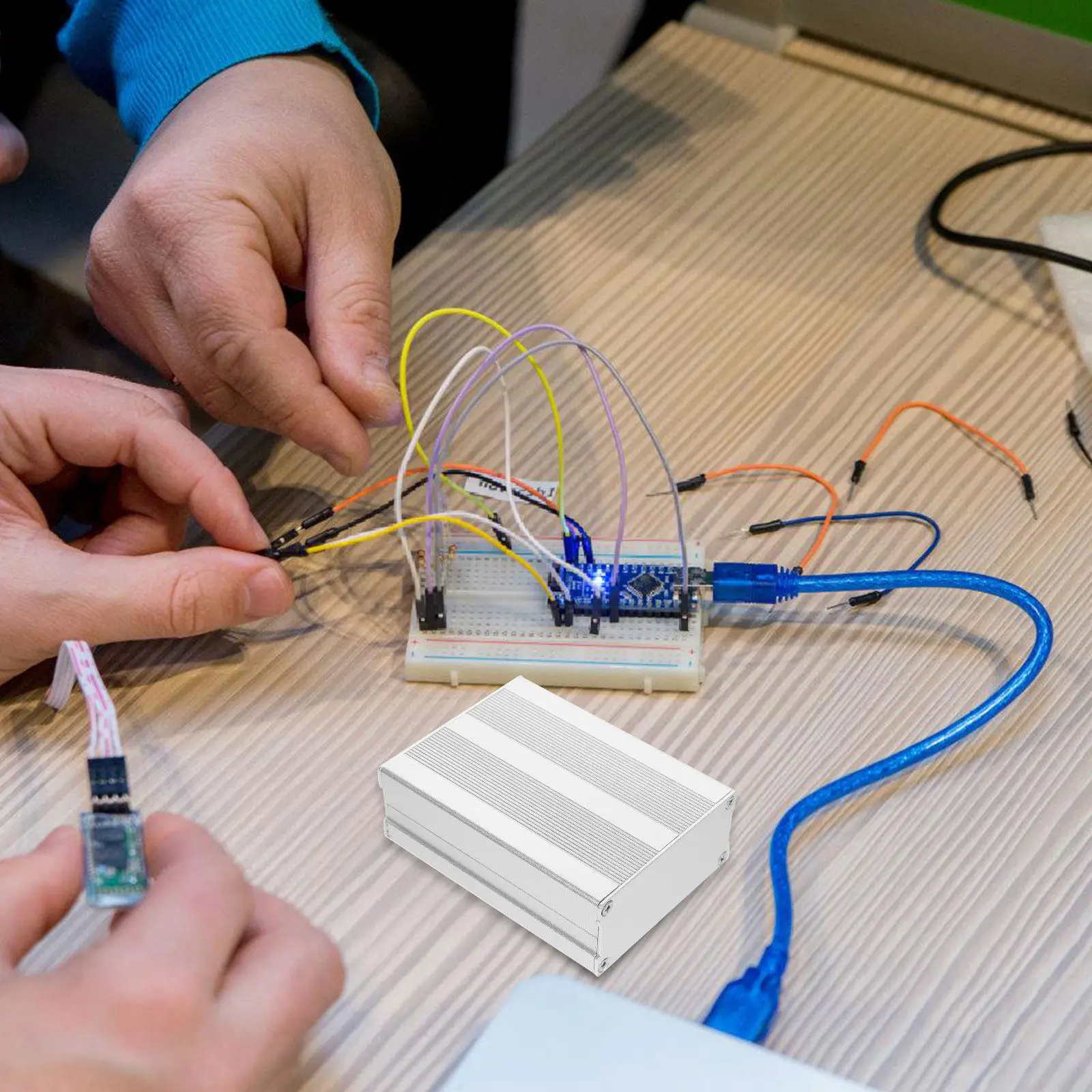 Enclosure Project Case Electronic Waterproof Wire Grommet Electronics Silver Junction