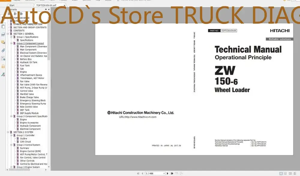 

AutoCD Hitachi 2020 Полный DVD 20,6 ГБ Руководство по мастерству, Техническое руководство и схема проводки