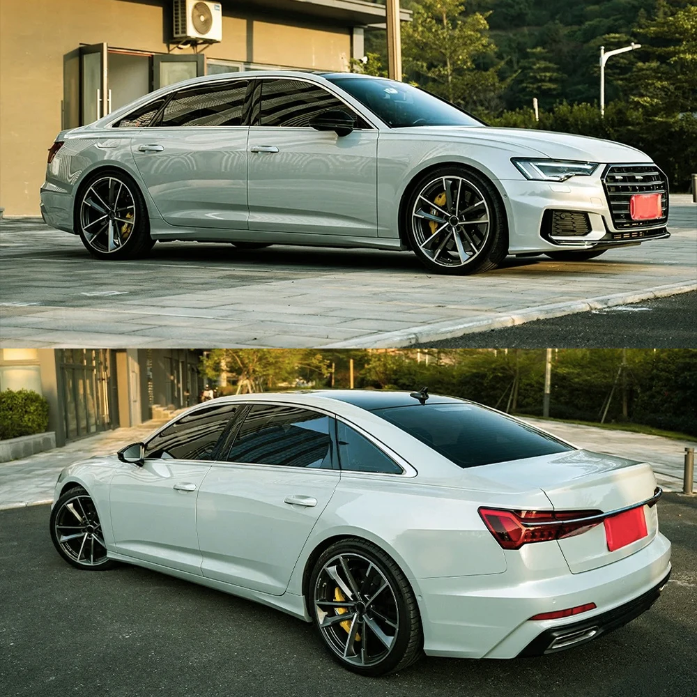 

ПЭТ серебряная лиса, серая автомобильная виниловая упаковка, наклейка, водонепроницаемая ПВХ-пленка для изменения цвета, самоклеящаяся декоративная наклейка, выпуск воздуха