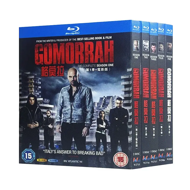 

Blu-ray Ultra HD Italian TV Series Gomorrah Seasons 1–5 plus Movie Edition Box Set