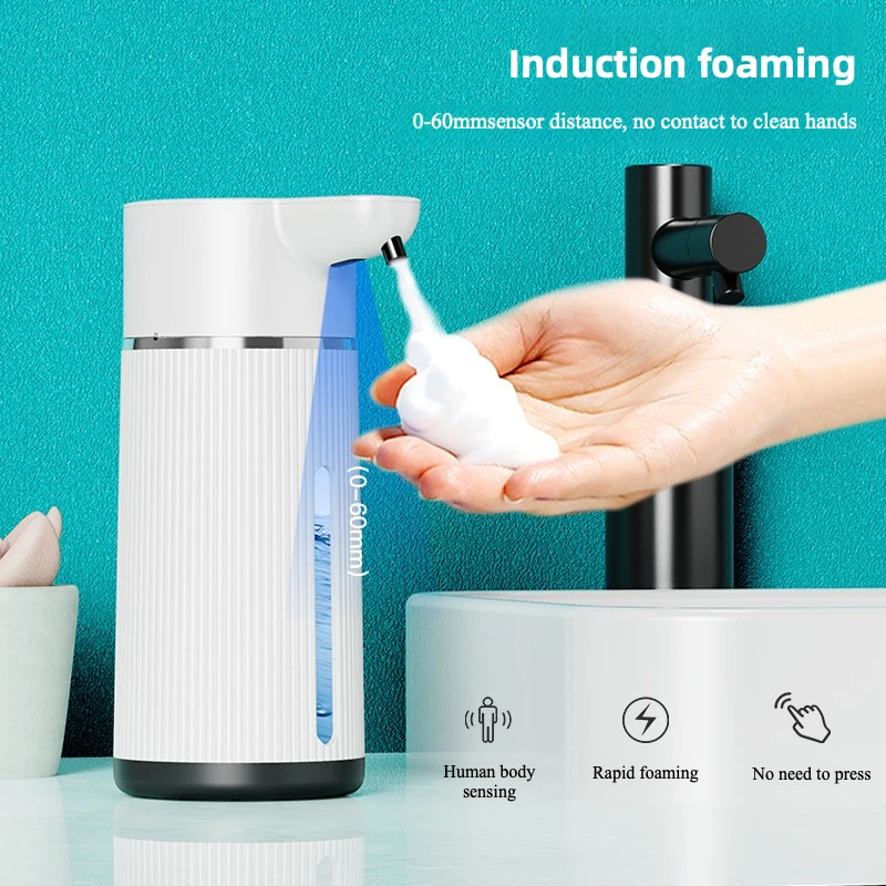 450ML Automatic Soap Dispenser Touchless Foaming Soap Dispenser USB Rechargeable Electric Liquld Soap Dispenser