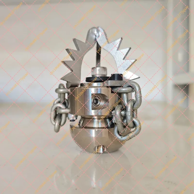 High Pressure Sewer Jetter Rotating Nozzle with Chain Cutter Ceramic Pipeline Dredging Cleaning Nozzle G1/2