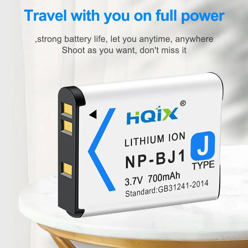 HQIX für Sony DSC-RX0II RX0 RX0M2 Sport Digitalkamera NP-BJ1 Dual-Ladegerät Akku