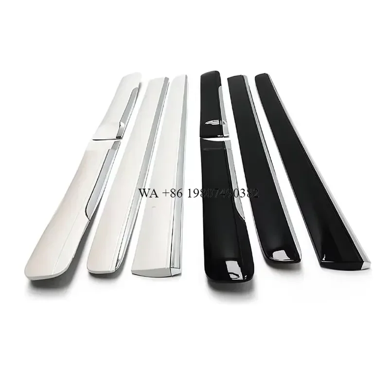 wmwmnu 4Pcs White Black for GX400 GX460 2010-2022 Auto Car Body Door Side Molding Cover Moulding Protector Trim ABS