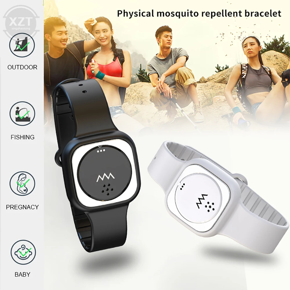 Mosquito-repellent Bracelet Ultrasonic Slimming Bracelet Children Adult Pregnant Women Outdoor Anti-mosquito Magic Device