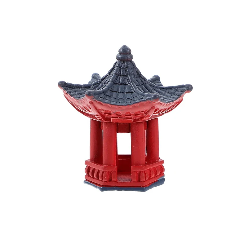 2Pcs Retro Mini Japanese Torii Gate Shrine Figurines Micro Landscape Ornaments Bonsai Aquarium Desktop Shelf Decor Accessory
