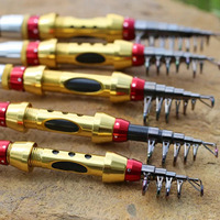 BRAVMACK-Short Sea Fishing Rods Fiber Telescopic Fishing Rod Carbon 1.8-3.6m Spinning Fishing Tackle