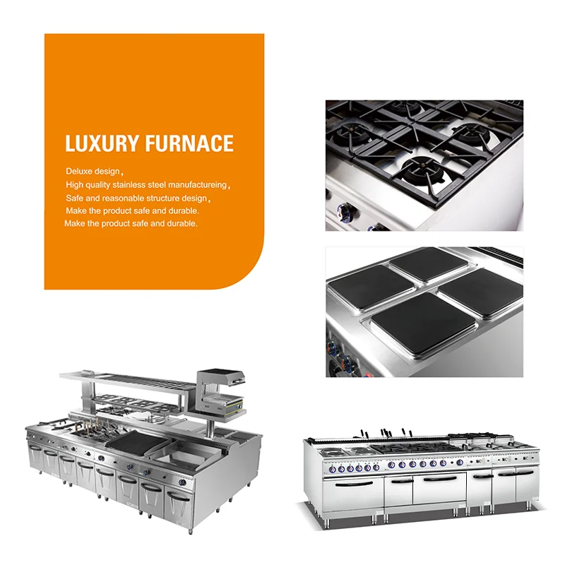 Six Burner Electric Range Stove 4
