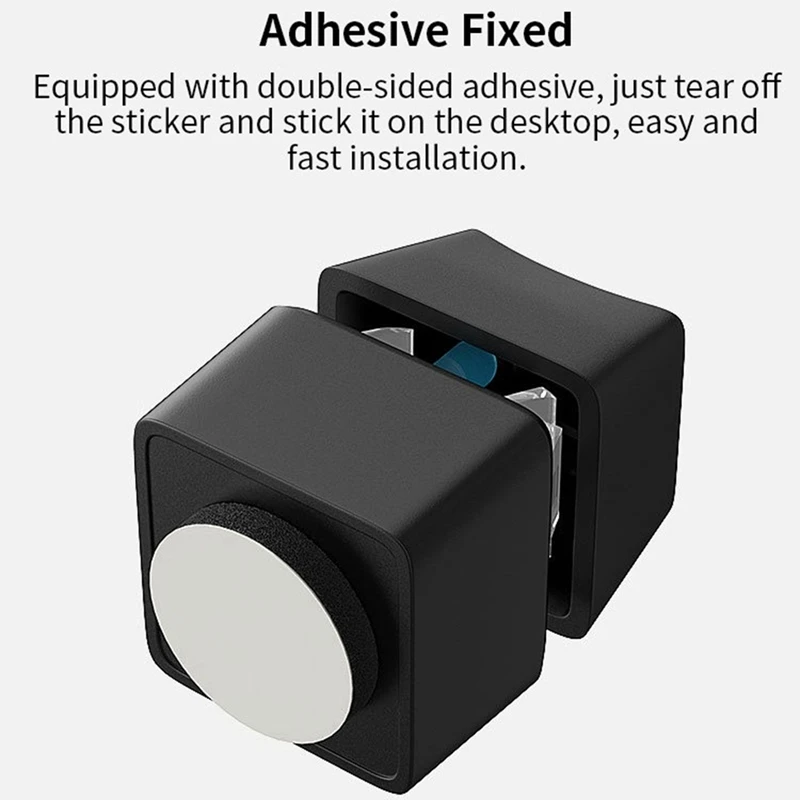 LED Light Computer Desktop Switch PC Motherboard External Start Power Button Extension Cable for Home Office 10M Black-AD23