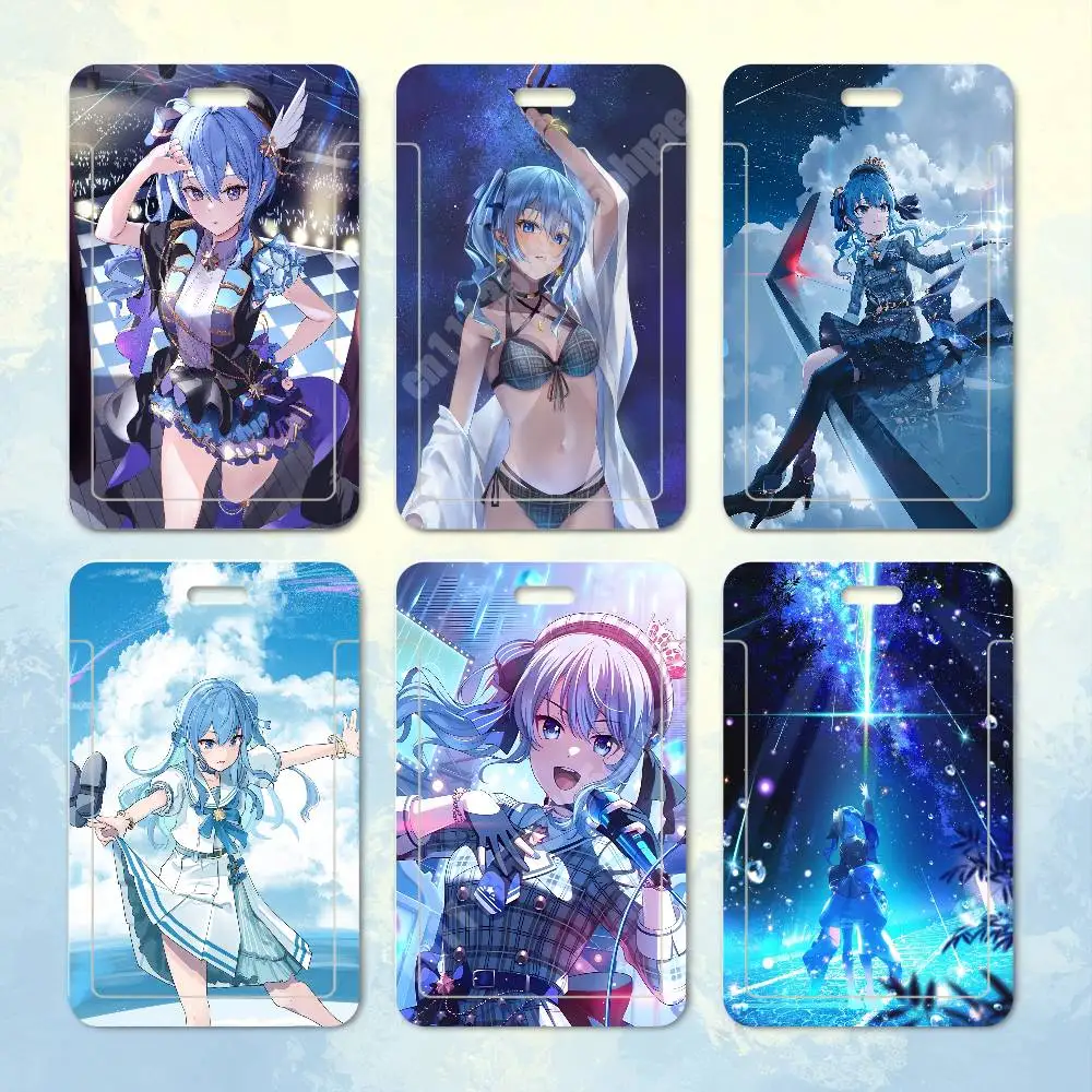 Hololive Hoshimachi Suisei Virtual Singer Plastic Card Holder Staff ID Card Clear Transparent Campus Access Name Tag