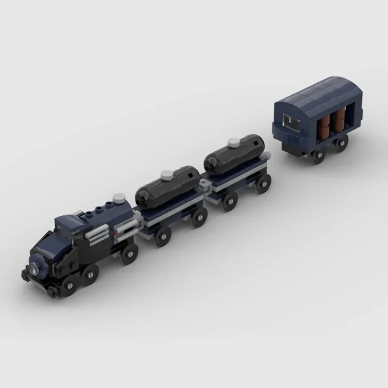 Modelo de transporte urbano Moc, bloques de construcción, Serie de trenes de riel, tecnología, bloques modulares, regalos, juguetes de Navidad, conjuntos de bricolaje, ensamblaje