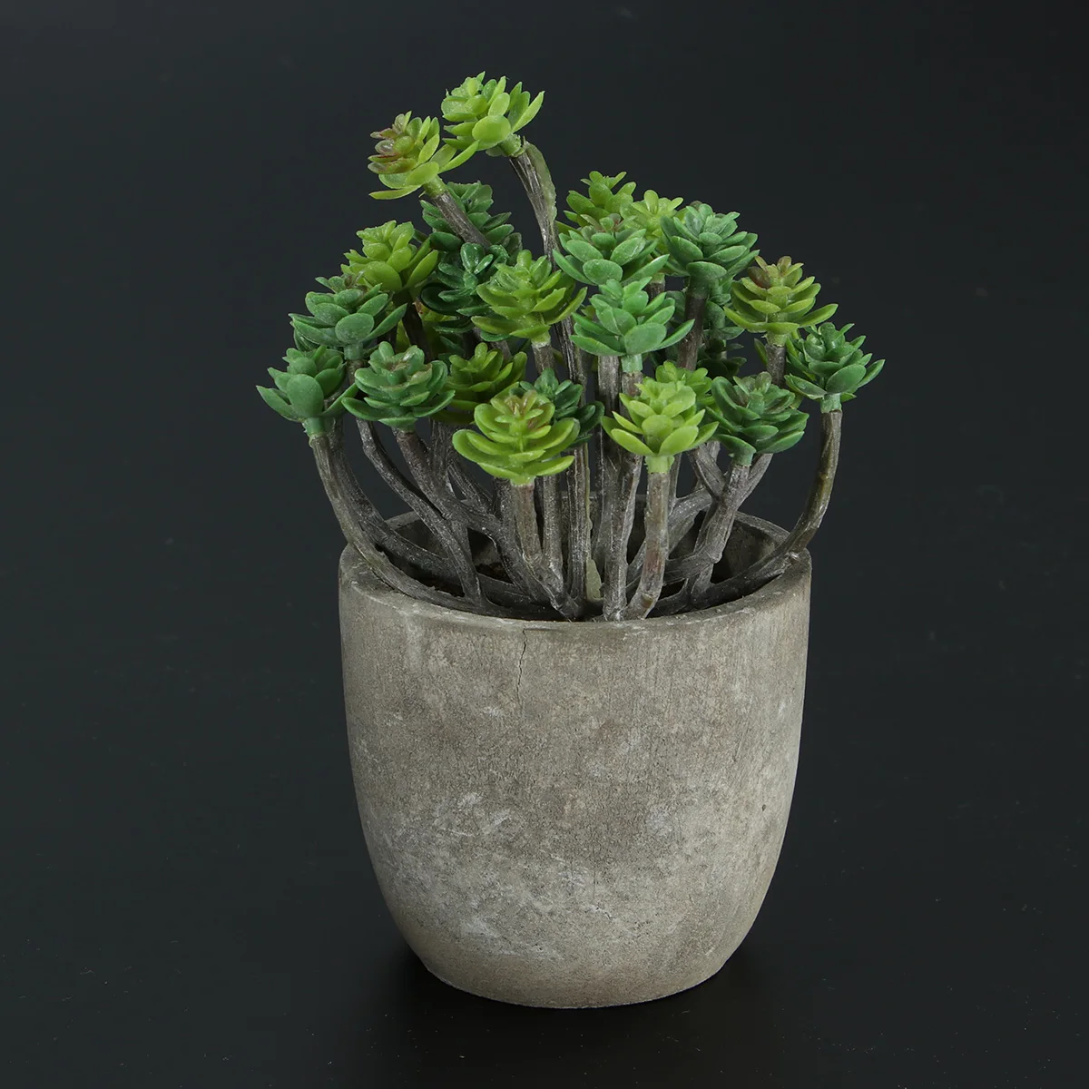 

2Pcs Artificial Succulent Plants Retro Decorative Pots Green Fake Desk Shelf Living Room Bedroom Office Balcony Window