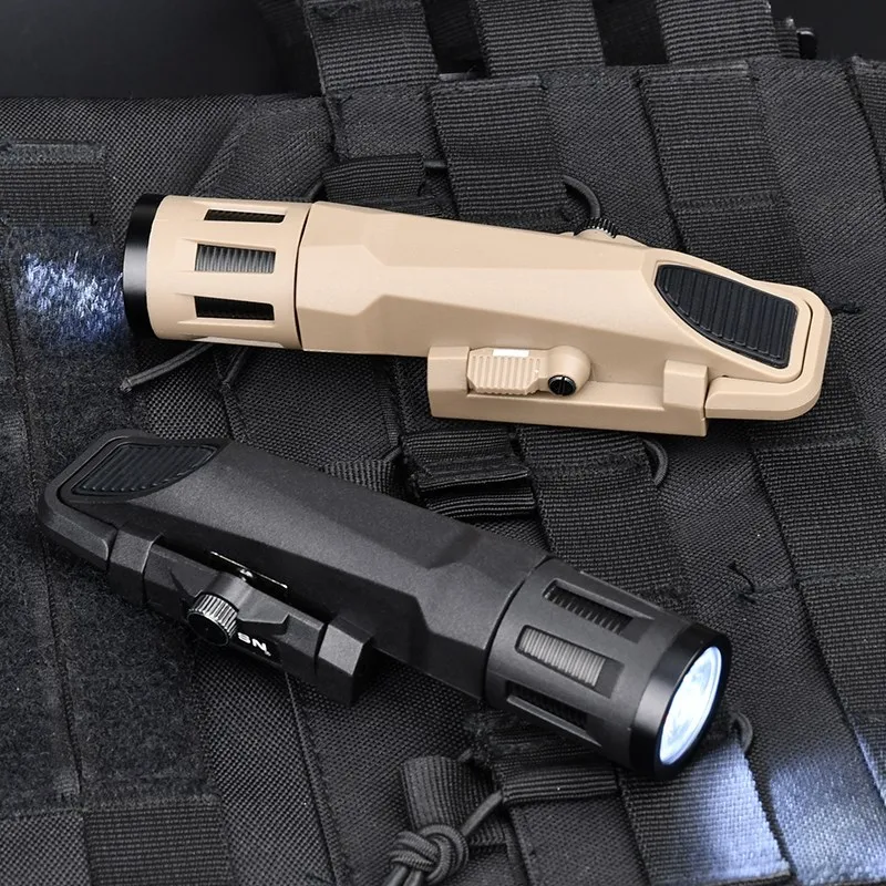 WADSN WML Long  Tactical Flashlight Hunting Scout Pistol Gun Accessory Constant-on/Momentary-on/Strobe Fit 20MM Rail