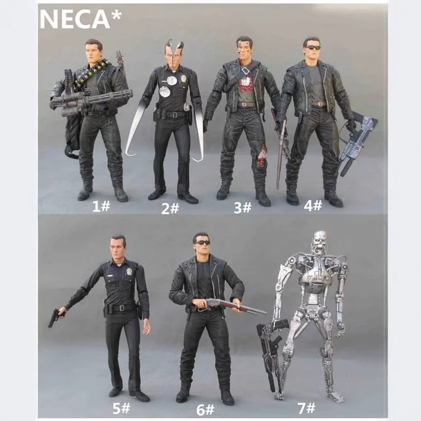 

7 Inches NECA Terminator T-800 Series PVC Action Figures Kids Toys New Year's Christmas Gift 18cm