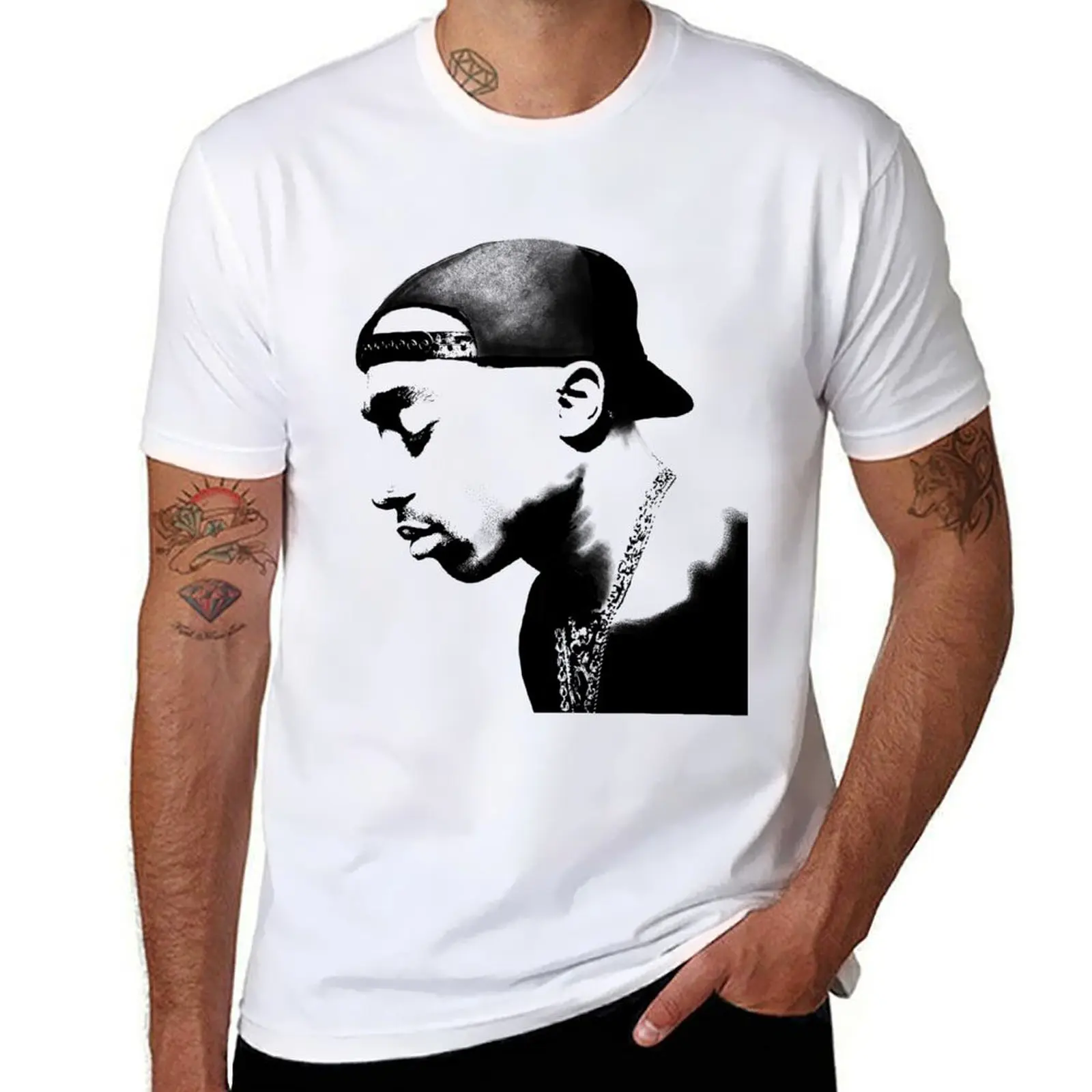 

2pac Shakur T-Shirt funny t shirts dark humor man graphic t shirt anime t shirts oversize T-shirt