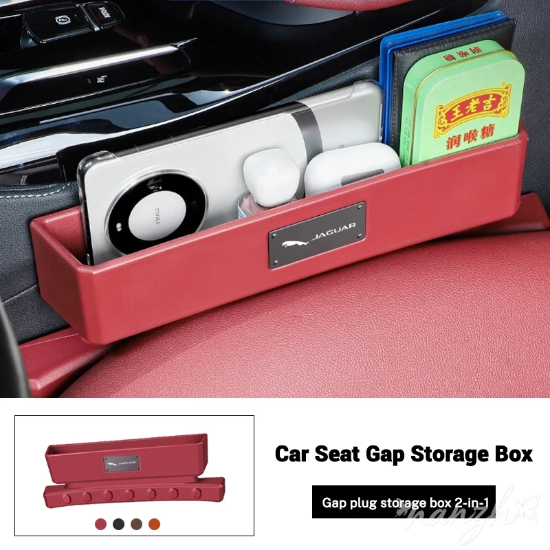 

Car Seat Gap Plug Armrest Multi-functional Storage Box Accessories For Jaguar XE XF XJ F-Type F-Pace XFR XKR XEL XFL XK XJL XJ6