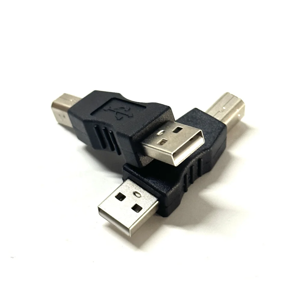 Адаптер USB-USB B Конвертер USB-папа-USB B-папа Адаптер USB-принтера-сканера