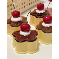 Japanese Ancient Storage Box Decoration Canned Desktop Storage Box Cute Pudding Storage Cabinet Desktop Decoration Retro Props