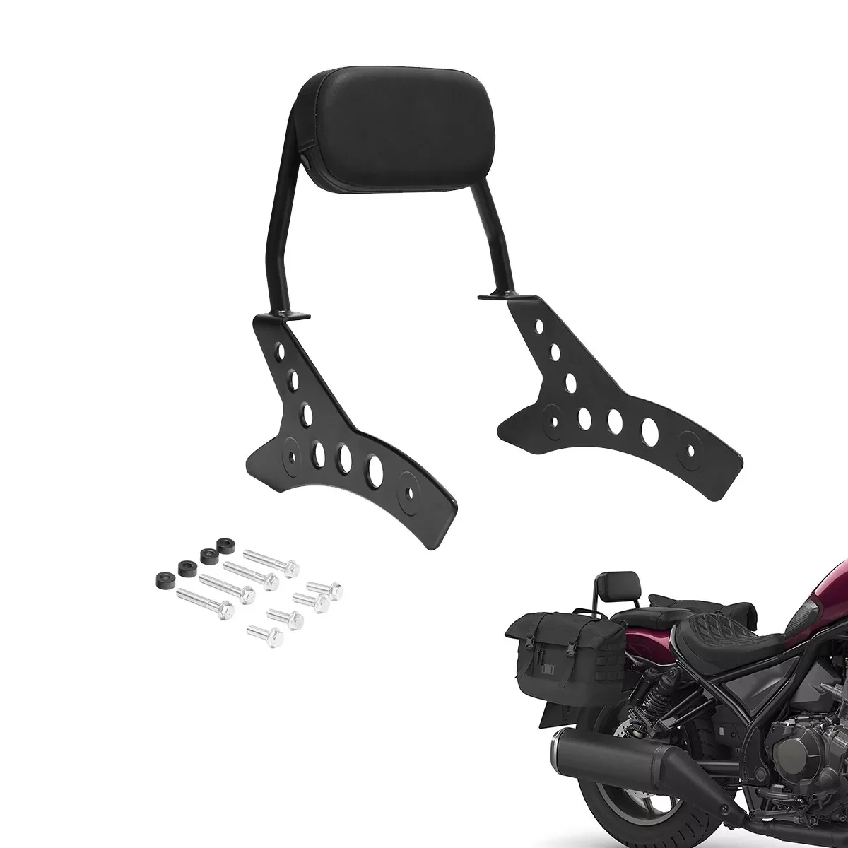 

Black Passenger Sissy Bar W/ Backrest Pad Fit For Honda Rebel CMX1100 2021-2025 2023 2022 Motorcycle
