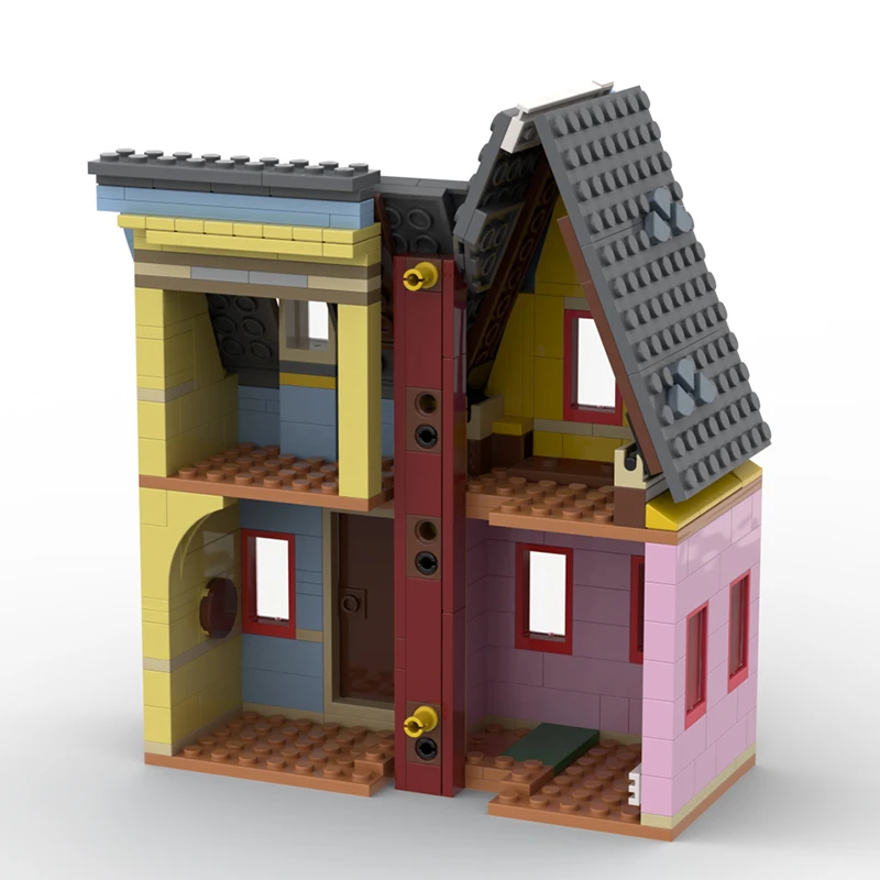 MOC Up House Compatible with 43217 Sides Clip Addtion Architecture Building Block MOC-144424 Assembled Room Model Brick Toy Gift